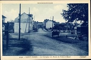 Ansichtskarte / Postkarte Saint Yorre Allier, Le Carrefour des routes de Vichy et Busset
