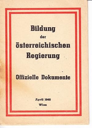 BILDUNG der östereichischen Regierung. Offizielles Dokument.