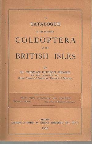 A Catalogue of the Recorded Coleoptera of the British Isles.