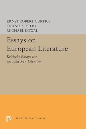 Imagen del vendedor de Essays on European Literature a la venta por GreatBookPrices