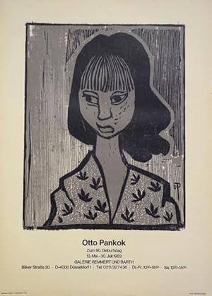 Otto Pankok zum 90. Geburtstag. 1983. [Plakat, Siebdruck / poster, screenprint].