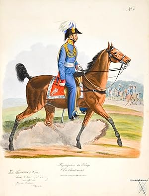 Bild des Verkufers fr BAYERN. - Militaria. - Monten, Dietrich. (Die bayerische Armee nach der Ordonanz im Jahre 1825). zum Verkauf von Peter Bierl Buch- & Kunstantiquariat Inh.: Andrea Bierl