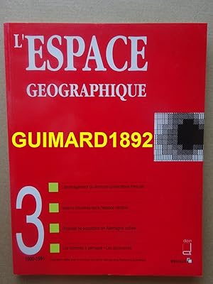 L'Espace géographique tome XIX n°3 juillet 1990