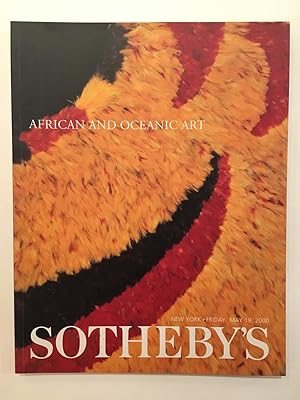 Imagen del vendedor de Sotheby's New York. 2000,5,19 African and Oceanic art : Sale 7474 ; Friday, May 19, 2000. a la venta por Joseph Burridge Books