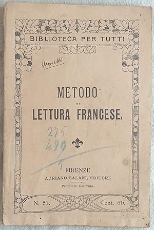 METODO DI LETTURA FRANCESE,