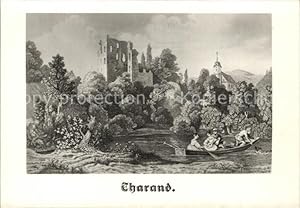 Bild des Verkufers fr Postkarte Carte Postale 42380288 Tharandt Burg Ruine Zeichnung von Ludwig Richter Stich von J Woods 1837 zum Verkauf von Versandhandel Boeger