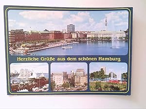 Hamburg. Mehrbildkarte mit 4 Abb. Hafen u.a. AK.