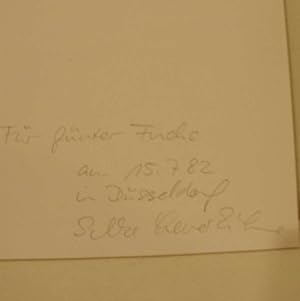 Immagine del venditore per Silke Leverk�hne : 14. September - 19. Oktober 1980, Leopold-Hoesch-Museum, D�ren. mit handschriftlicher Widmung der K�nstlerin venduto da ralfs-buecherkiste