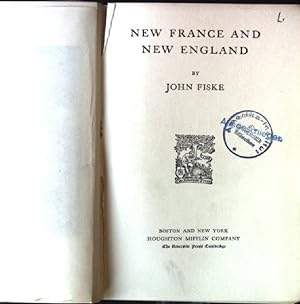 Seller image for New France and New England for sale by books4less (Versandantiquariat Petra Gros GmbH & Co. KG)
