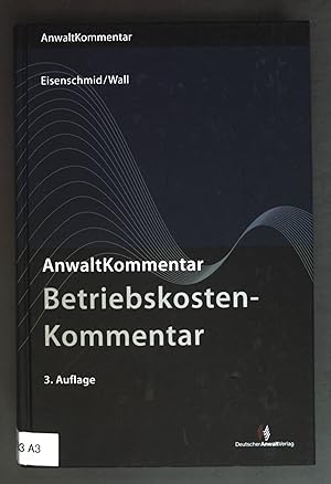 Seller image for Betriebskosten-Kommentar : mit Wohnflchen-Erluterungen ;  556, 556a, 560 BGB Betriebskosten-Verordnung, Wohnflchen-Verordnung. for sale by books4less (Versandantiquariat Petra Gros GmbH & Co. KG)