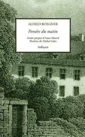 Immagine del venditore per Penses du matin venduto da JLG_livres anciens et modernes