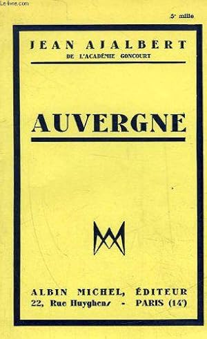 Imagen del vendedor de Auvergne a la venta por JLG_livres anciens et modernes