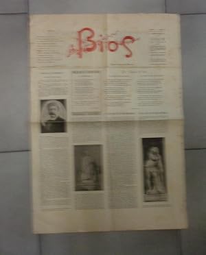 BIOS, Rivista letteraria della Domenica. numero 41 del 15 novembre 1891, Napoli, Stab. tipografic...