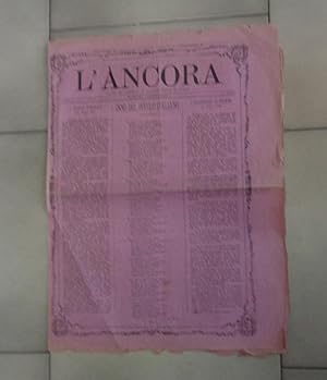 L'ANCORA, giornale del mattino per le Romagne, Marche ed Umbria, numero 124 del 3 giugno 1877 - A...
