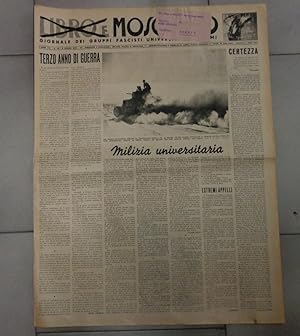 LIBRO E MOSCHETTO, giornale dei gruppi fascisti universitari in armi-- 1942 - numero 40 del 06 gi...