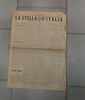 LA STELLA D'ITALIA, nuovo monitore di Bologna, numero 23 del 23 gennaio 1881 - anno quarto - , Bo...