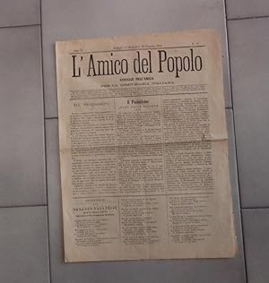 L'AMICO DEL POPOLO - giornale dell'Emilia per la democrazia italiana, numero 49 del 19 gennaio 18...