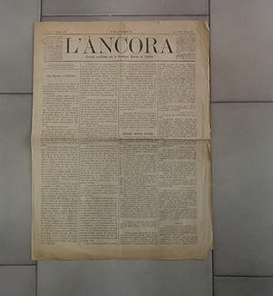 L'ANCORA, periodico per le Romagne,Marche ed Umbria, numero 26 del 04 febbraio 1875., Bologna, Ti...