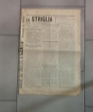 LA STRIGLIA, giornale settimanale, numero 1 del 29 agoso 1903, Bologna, Tipografia Garagnani e fi...