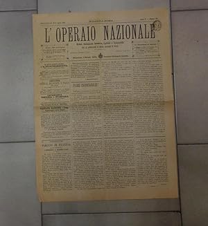 L'OPERAIO NAZIONALE, rivista settimanale istruttiva, agricola e commerciale, numero 191 del 18-19...