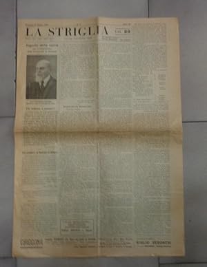 LA STRIGLIA, giornale dell'ing, GIUSEPPE CERI, numero 2 del 21 giugno 1924 - ANNO XXXIX, Bologna,...