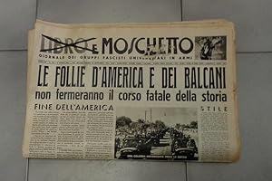 LIBRO E MOSCHETTO, giornale dei gruppi fascisti universitari in armi-- 1941 ANNO XV - lotto di SE...