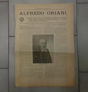 ORIANI ALFREDO - NUMERO UNICO NEL DECIMO ANNIVERSARIO DELLA SUA MORTE - 15 OTTOBRE 1909 - 15 OTTO...