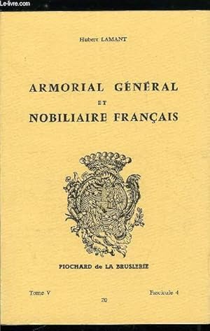 Image du vendeur pour Armorial gnral et nobiliaire franais tome V n 20 - Davy  Dax (Davy, Daw, Dawes, Dawans, Dax) mis en vente par Le-Livre