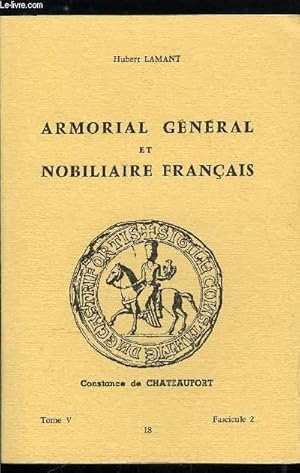 Image du vendeur pour Armorial gnral et nobiliaire franais tome V n 18 - David  Davillier (David, Davidsard, Daviel, Davier, Davies, Daviet, Davignon, Davigo, Davila, Daville, Davillier) mis en vente par Le-Livre