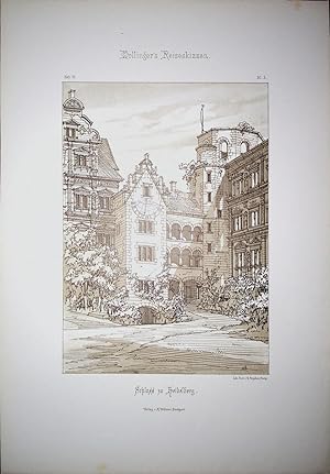 HEIDELBERG, Heidelberger Schloss, Innenhof des Schlosses