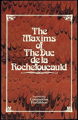 Imagen del vendedor de The Maxims of the Duc de la Rouchefoucauld a la venta por North Country Books