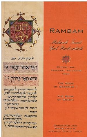 Immagine del venditore per Rambam-Mishneh Torah Yad Hachzakah: the Book of Women; the Book of Seasons II venduto da Bookshop Baltimore