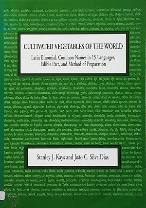 Cultivated vegetables of the world