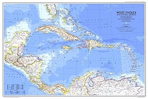 West Indies and Central America & Tourist Islands of the West Indies (Map)