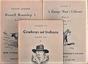 GROUP OF FOURTEEN (14) CATALOGS ISSUED BY JEFF DYKES / WESTERN BOOKS, 1967-1984