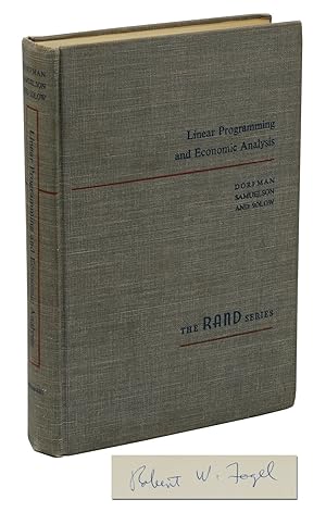 Seller image for Linear Programming and Economic Analysis (Nobel Laureate Robert Fogel's Copy) for sale by Burnside Rare Books, ABAA