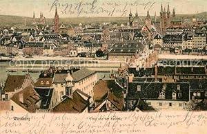 Postkarte Carte Postale 42817803 Wuerzburg Panorama Wuerzburg