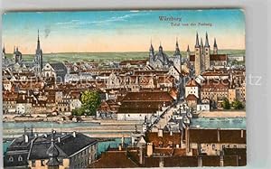 Postkarte Carte Postale 42816398 Wuerzburg Panorama Wuerzburg