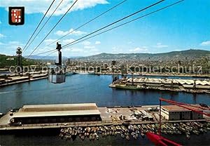 Imagen del vendedor de Postkarte Carte Postale 72818691 Seilbahn Barcelona Puerto desde la Torre de San Sebastian Bahnen a la venta por Versandhandel Boeger