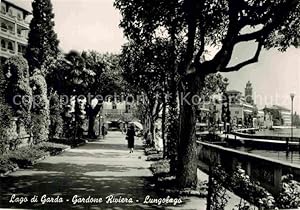 Bild des Verkufers fr Postkarte Carte Postale 72827087 Gardone Riviera Lago di Garda Lungolago Seepromenade Gardasee Italien zum Verkauf von Versandhandel Boeger