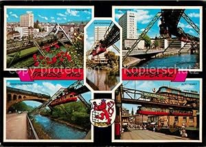 Postkarte Carte Postale 72848839 Wuppertal Stadtmitte Justizhochhaus Schwebebahn Alte Freiheit So...