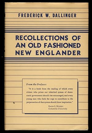 Recollections of an Old Fashioned New Englander