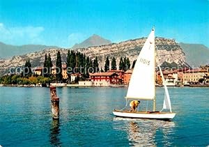 Bild des Verkufers fr Postkarte Carte Postale 72875534 Torbole Lago di Garda Ansicht vom Gardasee aus Segelboot Italien zum Verkauf von Versandhandel Boeger