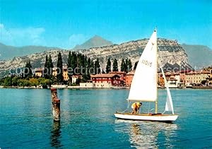 Bild des Verkufers fr Postkarte Carte Postale 72875807 Torbole Lago di Garda Ansicht vom Gardasee aus Segelboot Italien zum Verkauf von Versandhandel Boeger