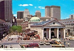 Bild des Verkufers fr Postkarte Carte Postale 72890549 Boston Massachusetts The Quincy Market and Faneuil Hall Boston zum Verkauf von Versandhandel Boeger