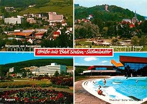 Bild des Verkufers fr Postkarte Carte Postale 72886617 Bad Soden-Salmuenster Kurzentrum Wassergarten Kurpark Wellenbad Bad Sod zum Verkauf von Versandhandel Boeger