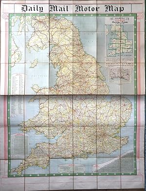 Daily Mail Milestone Motor Map: England: North Section and South Section together in slipcase.