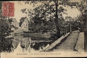 Ansichtskarte / Postkarte Montgeron Essonne, Un Coin de l'Yerres, sur le Moulin de Senlis