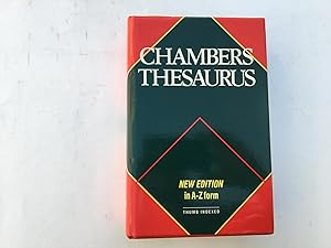 Imagen del vendedor de Chambers Thesaurus. New Edition in A-Z Form. Thumb Indexed. a la venta por Book Souk