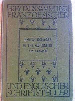 Bild des Verkufers fr English Essayists of the XIX. Century. Fr den Schulgebrauch zum Verkauf von Versandantiquariat Jena